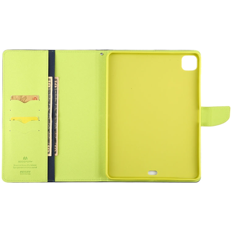 For iPad Pro 12.9 2020 GOOSPERY FANCY DIARY Cross Texture Leather Tablet Case with Holder & Card slots & Wallet