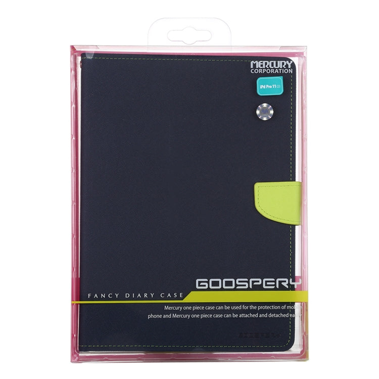 For iPad Pro 12.9 2020 GOOSPERY FANCY DIARY Cross Texture Leather Tablet Case with Holder & Card slots & Wallet