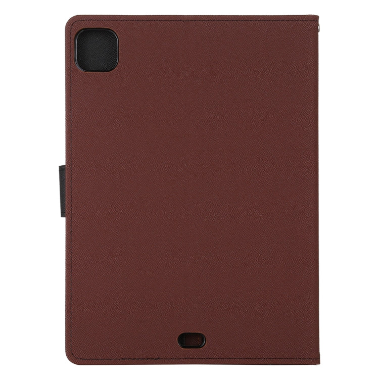 For iPad Pro 12.9 2020 GOOSPERY FANCY DIARY Cross Texture Leather Tablet Case with Holder & Card slots & Wallet
