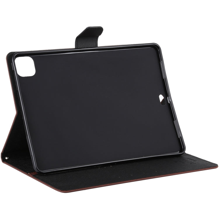 For iPad Pro 12.9 2020 GOOSPERY FANCY DIARY Cross Texture Leather Tablet Case with Holder & Card slots & Wallet