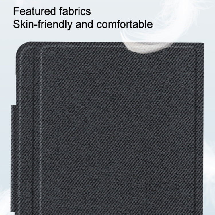 CM-102D Fabric TPU Ultra-thin Integrated Bluetooth Keyboard Leather Tablet Case with Pen Slot & Touchpad & 7-color Backlight for iPad 10.2 inch 2019