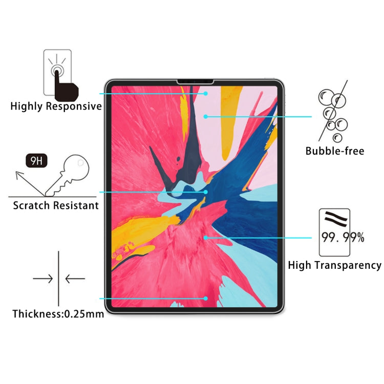 25 PCS 0.26mm 9H Surface Hardness Straight Edge Explosion-proof Tempered Glass Film for iPad Pro 11 2018/2020/2021/2022 / iPad Air 4&5 10.9