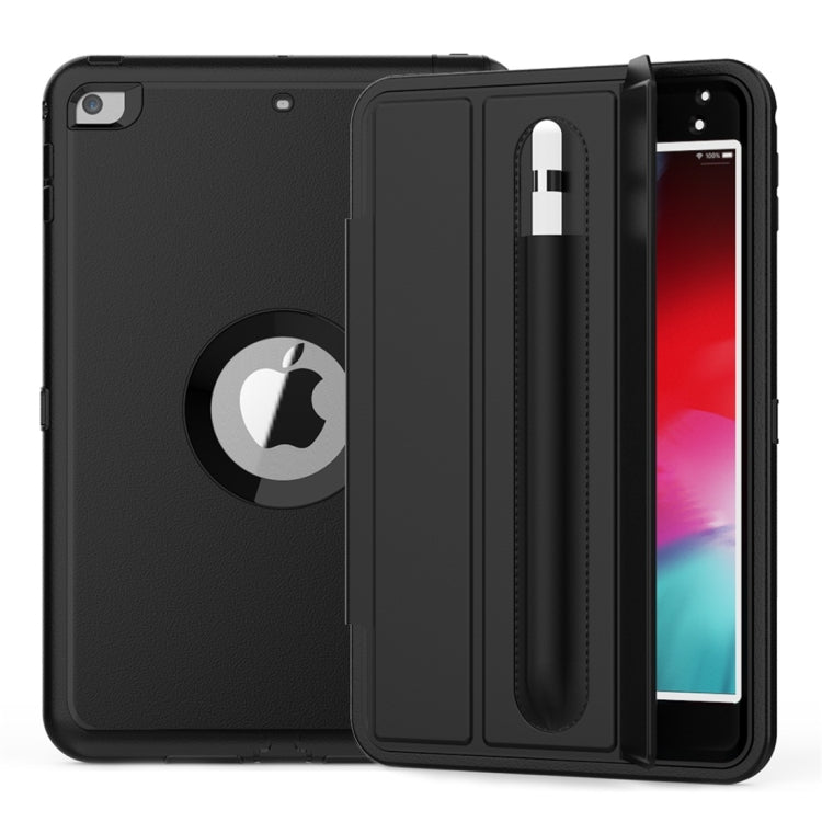 Magnetic Horizontal Flip Protective Case for iPad Mini 2019 / Mini 4, with Three-folding Holder & Sleep / Wake-up Function & Pen Slots