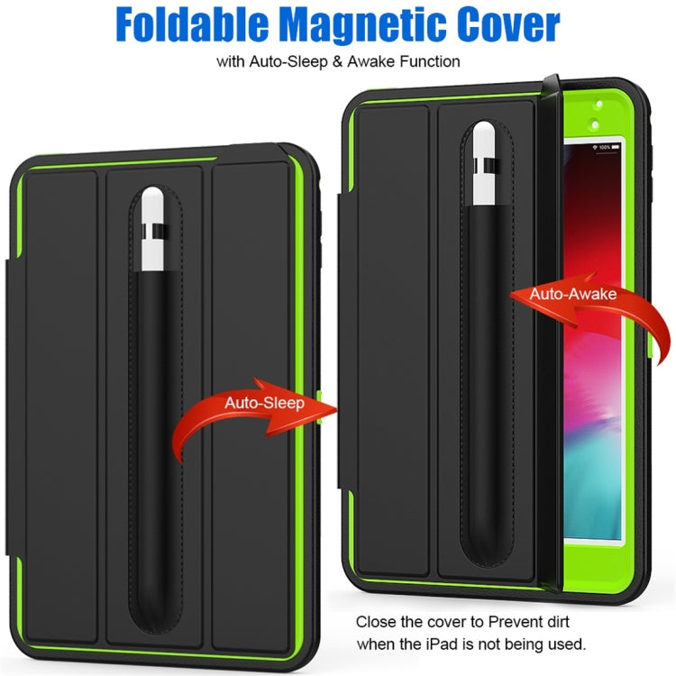Magnetic Horizontal Flip Protective Case for iPad Mini 2019 / Mini 4, with Three-folding Holder & Sleep / Wake-up Function & Pen Slots