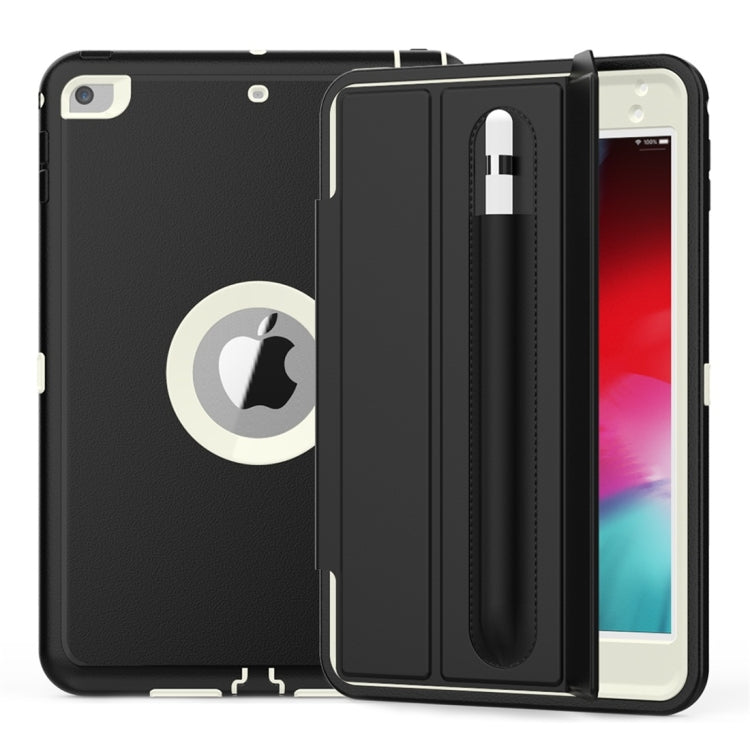 Magnetic Horizontal Flip Protective Case for iPad Mini 2019 / Mini 4, with Three-folding Holder & Sleep / Wake-up Function & Pen Slots