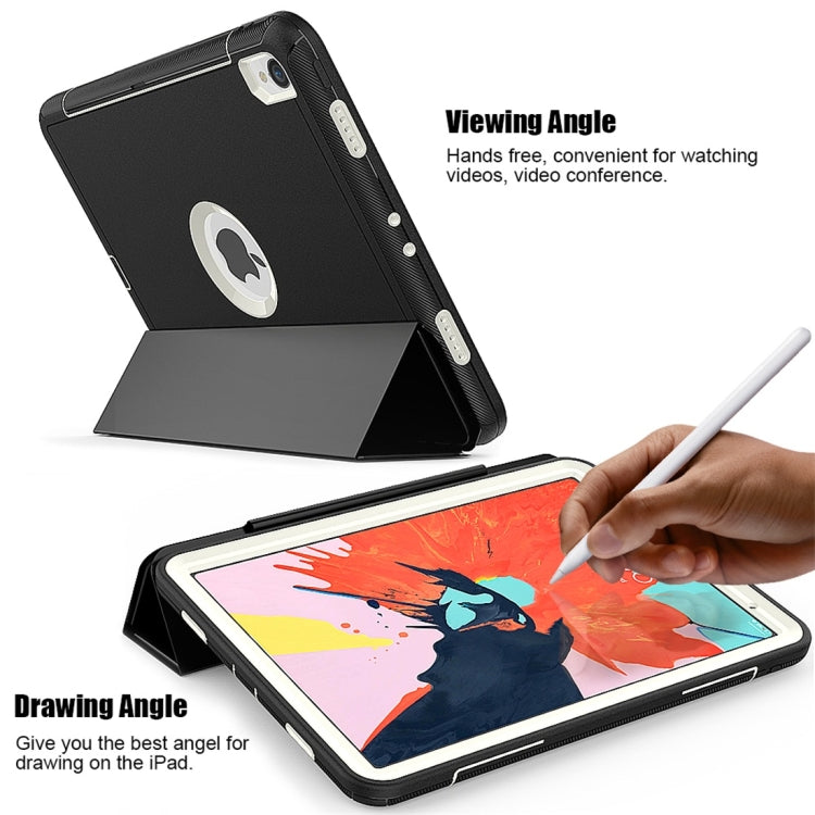 Magnetic Horizontal Flip Protective Case for iPad Pro 11 inch (2018), with Three-folding Holder & Sleep / Wake-up Function & Pen Slots