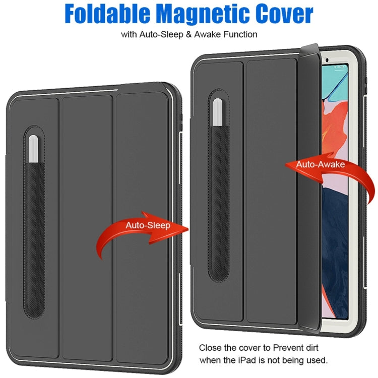 Magnetic Horizontal Flip Protective Case for iPad Pro 11 inch (2018), with Three-folding Holder & Sleep / Wake-up Function & Pen Slots