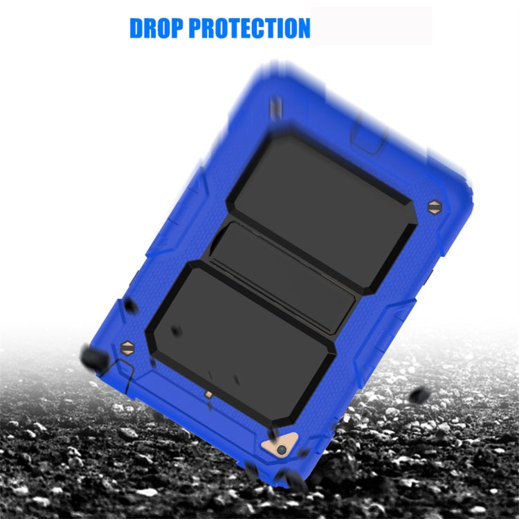 Shockproof PC + Silica Gel Protective Case for iPad Mini 2019 / Mini 4, with Holder & Shoulder Strap