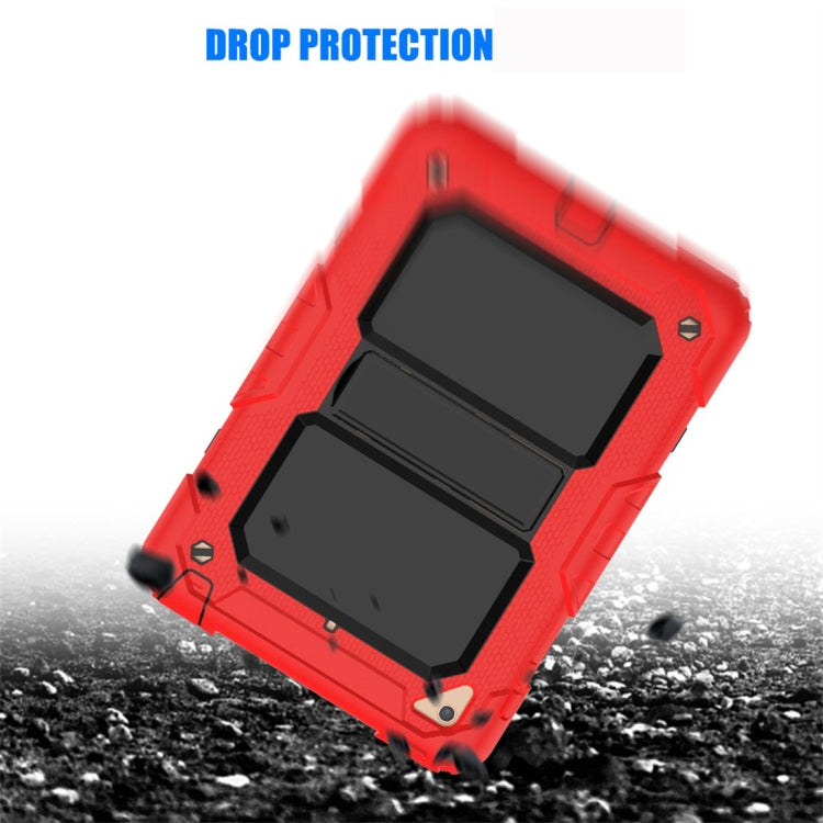 Shockproof PC + Silica Gel Protective Case for iPad Mini 2019 / Mini 4, with Holder & Shoulder Strap