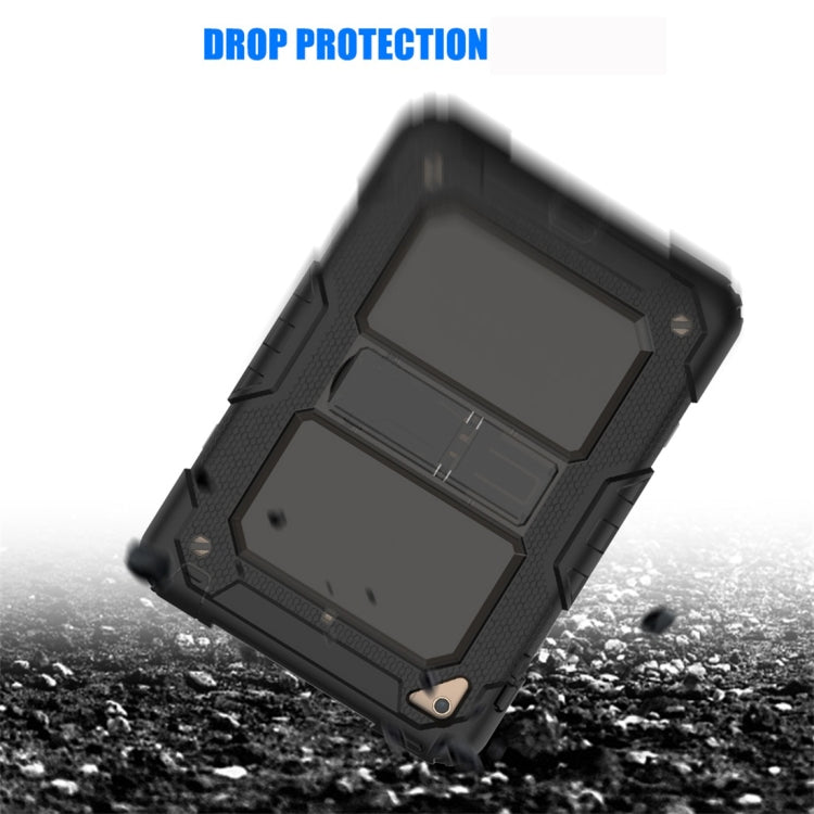 Shockproof Transparent PC + Silica Gel Protective Case for iPad Mini 2019 / Mini 4, with Holder & Shoulder Strap
