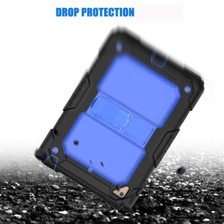 Shockproof Transparent PC + Silica Gel Protective Case for iPad Mini 2019 / Mini 4, with Holder & Shoulder Strap