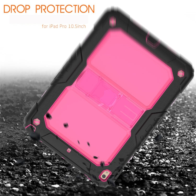 Shockproof Transparent PC + Silica Gel Protective Case for iPad Air (2019), with Holder & Shoulder Strap