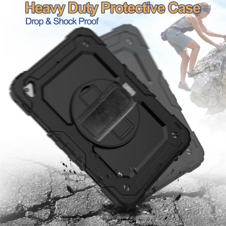 Shockproof Colorful Silica Gel + PC Protective Case for iPad Mini 2019 / Mini 4, with Holder & Shoulder Strap & Hand Strap & Pen Slot