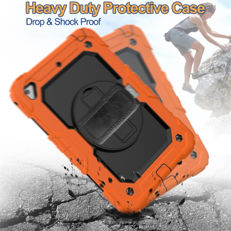Shockproof Colorful Silica Gel + PC Protective Case for iPad Mini 2019 / Mini 4, with Holder & Shoulder Strap & Hand Strap & Pen Slot