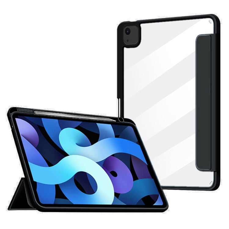 Silicone Magnetic Splitting Horizontal Flip Leather Case with Holder & Pen Slot & Sleep / Wake-up Function for iPad Air (2020) 10.9 inch