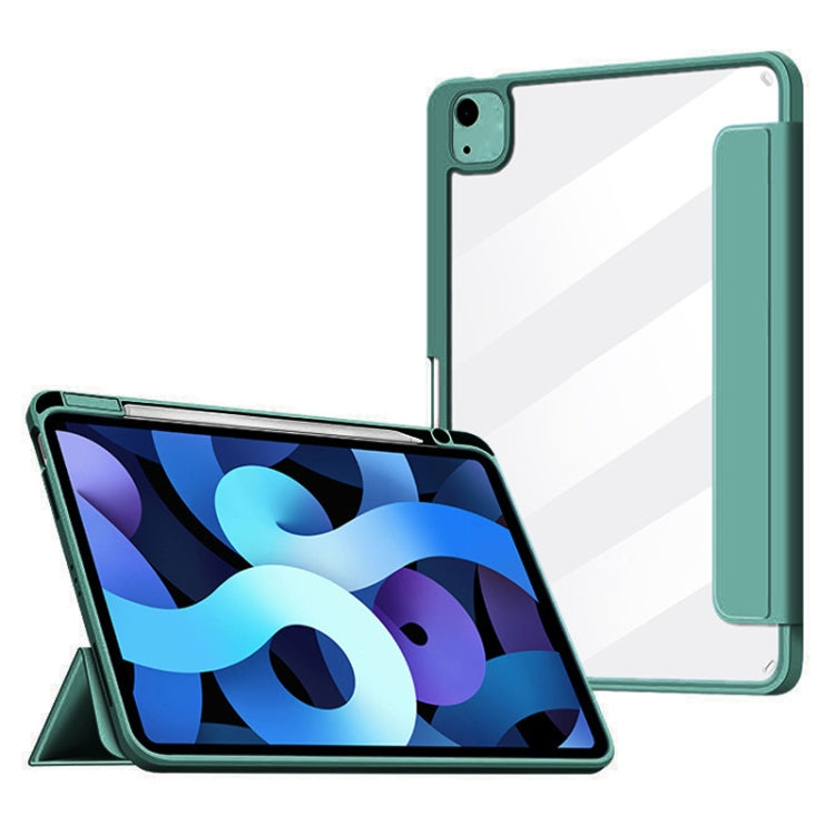 Silicone Magnetic Splitting Horizontal Flip Leather Case with Holder & Pen Slot & Sleep / Wake-up Function for iPad Air (2020) 10.9 inch