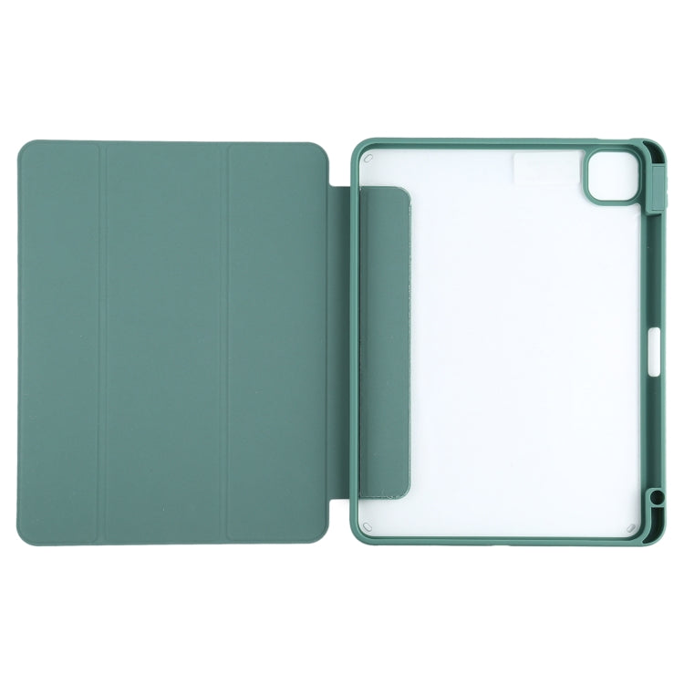 Silicone Magnetic Splitting Horizontal Flip Leather Case with Holder & Pen Slot & Sleep / Wake-up Function for iPad Air (2020) 10.9 inch