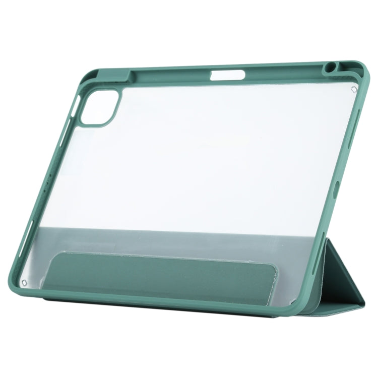 Silicone Magnetic Splitting Horizontal Flip Leather Case with Holder & Pen Slot & Sleep / Wake-up Function for iPad Air (2020) 10.9 inch