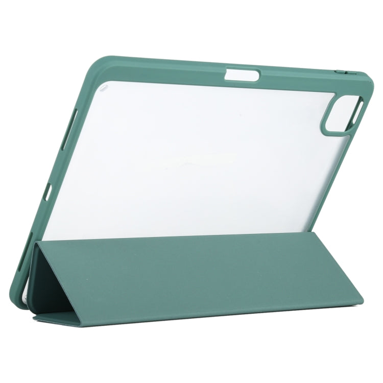 Silicone Magnetic Splitting Horizontal Flip Leather Case with Holder & Pen Slot & Sleep / Wake-up Function for iPad Air (2020) 10.9 inch