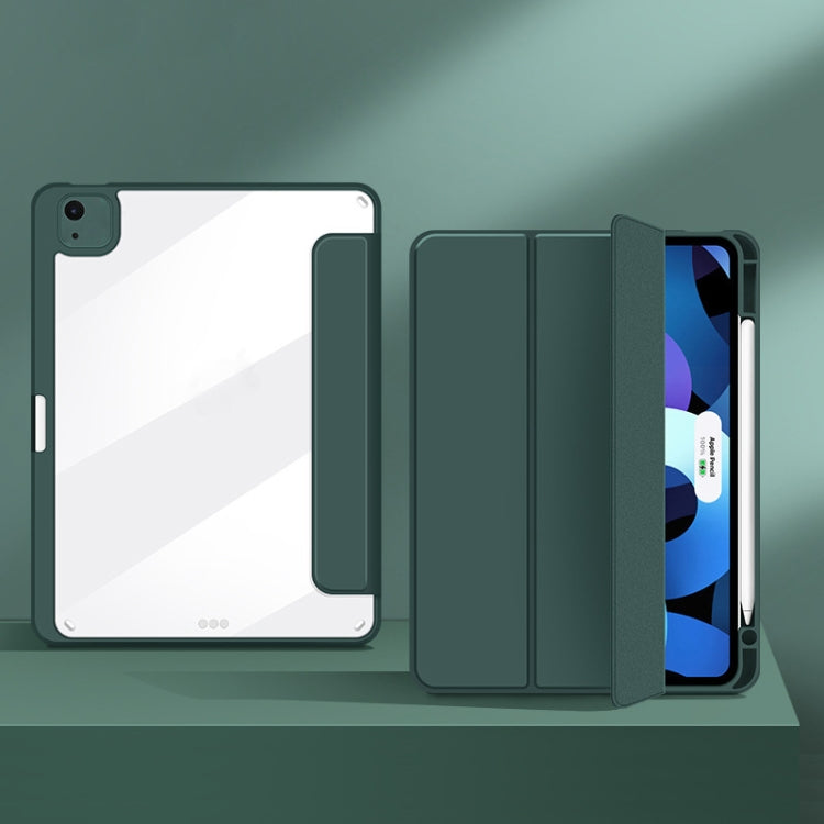 Silicone Magnetic Splitting Horizontal Flip Leather Case with Holder & Pen Slot & Sleep / Wake-up Function for iPad Air (2020) 10.9 inch