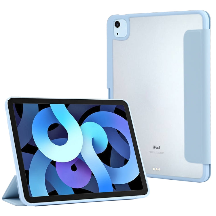 Silicone Magnetic Splitting Horizontal Flip Leather Case with Holder & Pen Slot & Sleep / Wake-up Function for iPad Air (2020) 10.9 inch