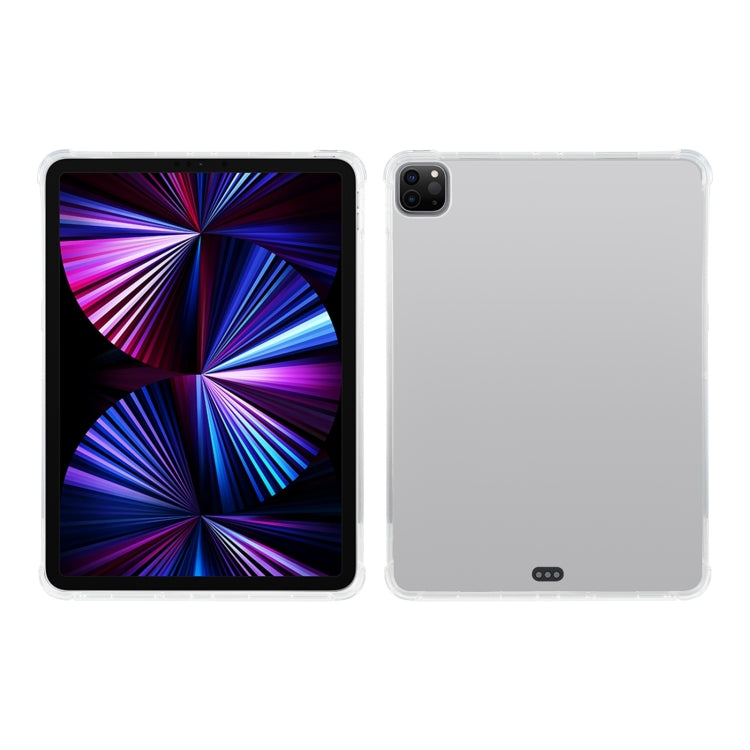 For iPad Pro 11 2022 / 2021 Four-corner Airbag Anti-drop Transparent Protective Tablet Case with Pen Slot