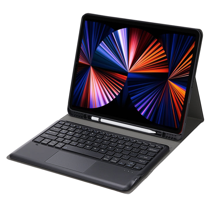 A12B-A Ultra-thin ABS Detachable Bluetooth Keyboard Tablet Case with Touchpad & Pen Slot & Holder for iPad Pro 12.9 2021 / 2020 / 2018