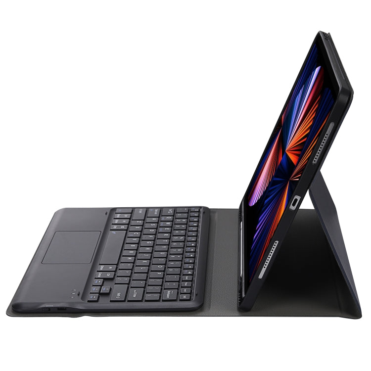 A12B-A Ultra-thin ABS Detachable Bluetooth Keyboard Tablet Case with Touchpad & Pen Slot & Holder for iPad Pro 12.9 2021 / 2020 / 2018