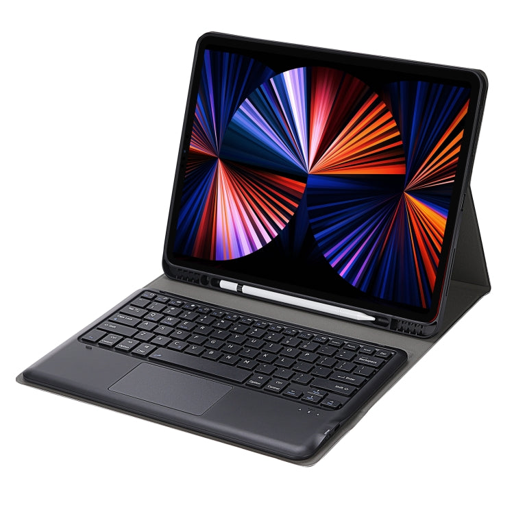 A12B-A Ultra-thin ABS Detachable Bluetooth Keyboard Tablet Case with Touchpad & Pen Slot & Holder for iPad Pro 12.9 2021 / 2020 / 2018
