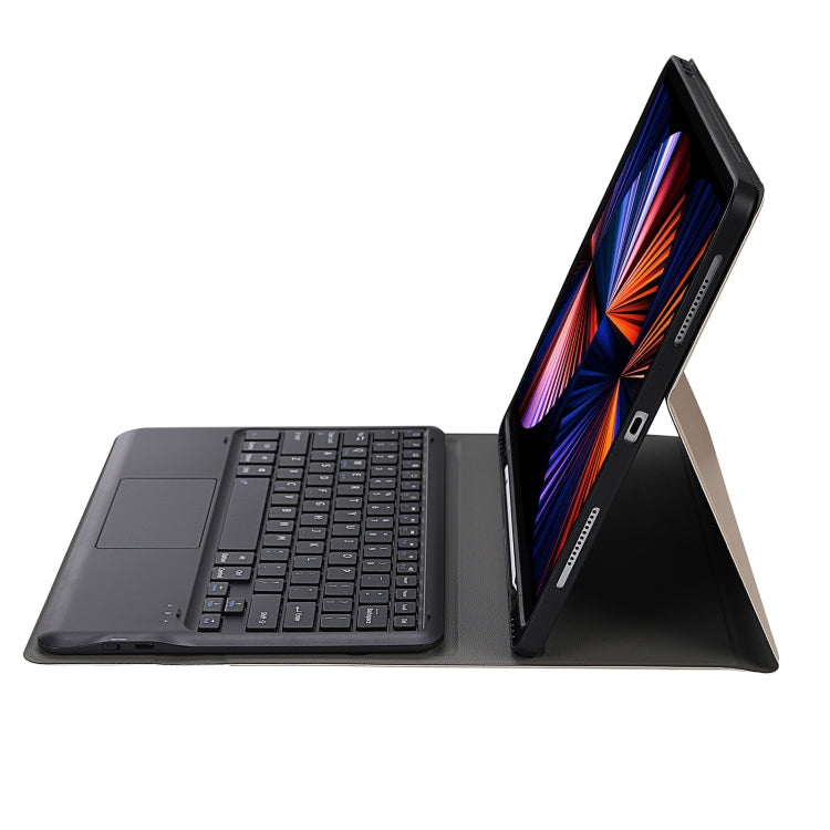 A12B-A Ultra-thin ABS Detachable Bluetooth Keyboard Tablet Case with Touchpad & Pen Slot & Holder for iPad Pro 12.9 2021 / 2020 / 2018