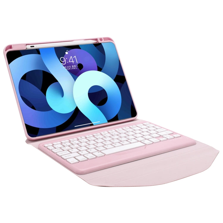 Z098B Pen Slot Bluetooth Keyboard Leather Tablet Case For iPad Air 2022/2020