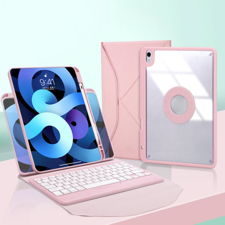 Z098B Pen Slot Bluetooth Keyboard Leather Tablet Case For iPad Air 2022/2020