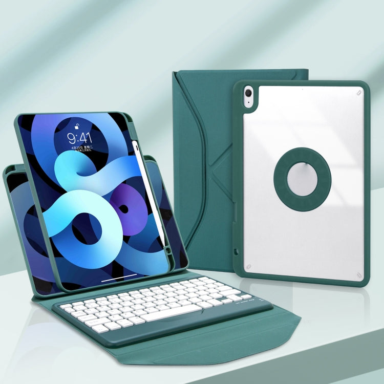 Z098B Pen Slot Bluetooth Keyboard Leather Tablet Case For iPad Air 2022/2020