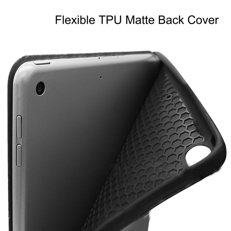 Ultrathin Shockproof Smart Horizontal Flip Leather Case for iPad Mini (2019) / iPad Mini 4, with Sleep / Wake-up Function & Three-folding Holder & Pen Slot