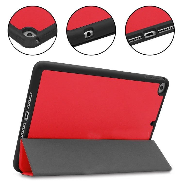 Ultrathin Shockproof Smart Horizontal Flip Leather Case for iPad Mini (2019) / iPad Mini 4, with Sleep / Wake-up Function & Three-folding Holder & Pen Slot