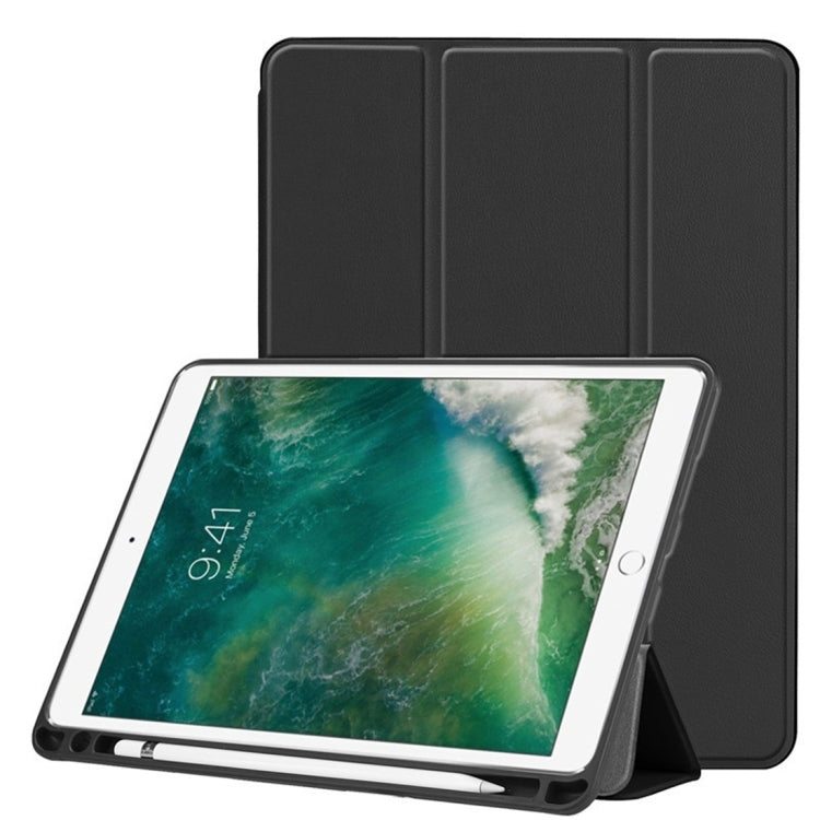 Custer Texture Horizontal Flip Leather Case for iPad Pro 10.5 Inch / iPad Air (2019), with Three-folding Holder & Pen Slot