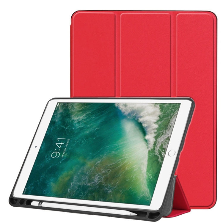 Custer Texture Horizontal Flip Leather Case for iPad Pro 10.5 Inch / iPad Air (2019), with Three-folding Holder & Pen Slot