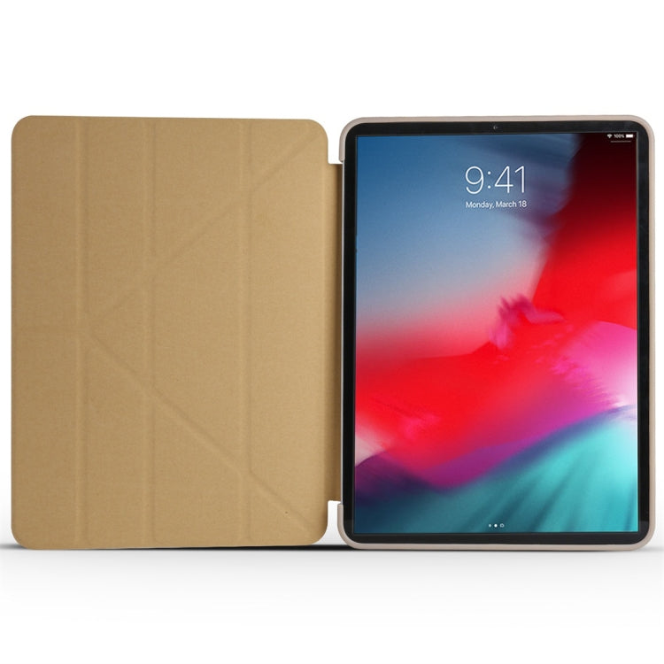 Millet Texture PU+ Silica Gel Full Coverage Leather Case for iPad Air (2019) / iPad Pro 10.5 inch, with Multi-folding Holder