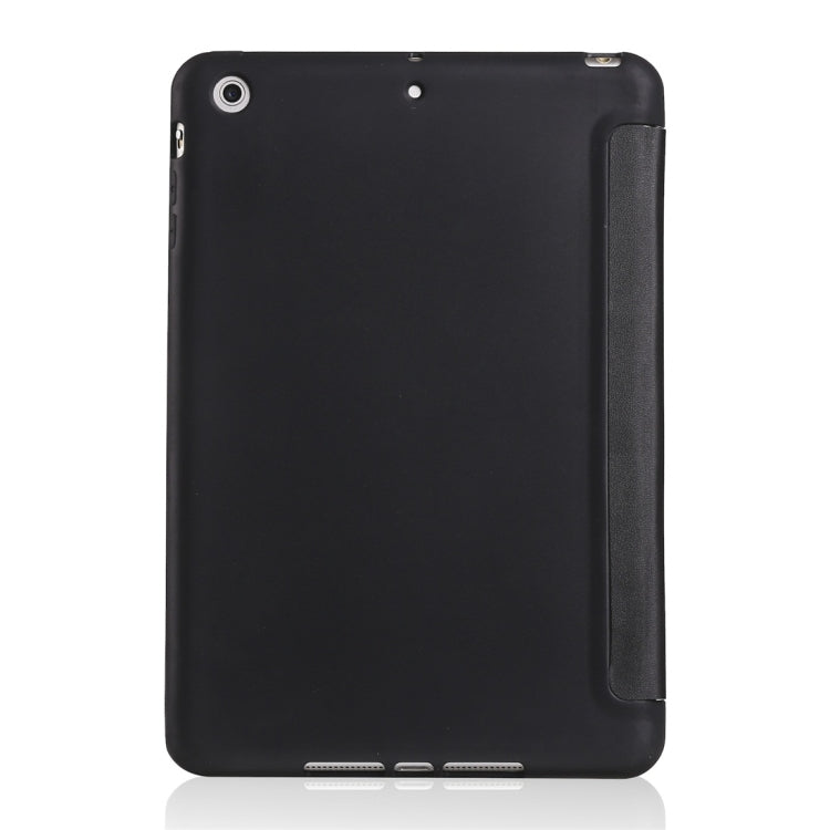 Millet Texture PU+ Silica Gel Full Coverage Leather Case for iPad Mini 2019, with Multi-folding Holder