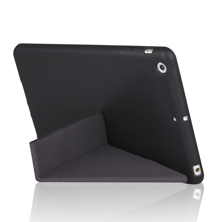 Millet Texture PU+ Silica Gel Full Coverage Leather Case for iPad Mini 2019, with Multi-folding Holder