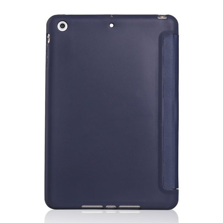 Millet Texture PU+ Silica Gel Full Coverage Leather Case for iPad Mini 2019, with Multi-folding Holder