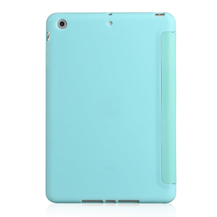 Millet Texture PU+ Silica Gel Full Coverage Leather Case for iPad Mini 2019, with Multi-folding Holder