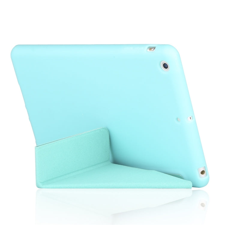 Millet Texture PU+ Silica Gel Full Coverage Leather Case for iPad Mini 2019, with Multi-folding Holder