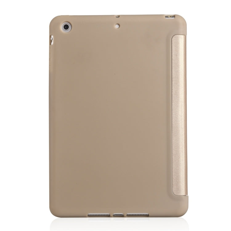 Millet Texture PU+ Silica Gel Full Coverage Leather Case for iPad Mini 2019, with Multi-folding Holder