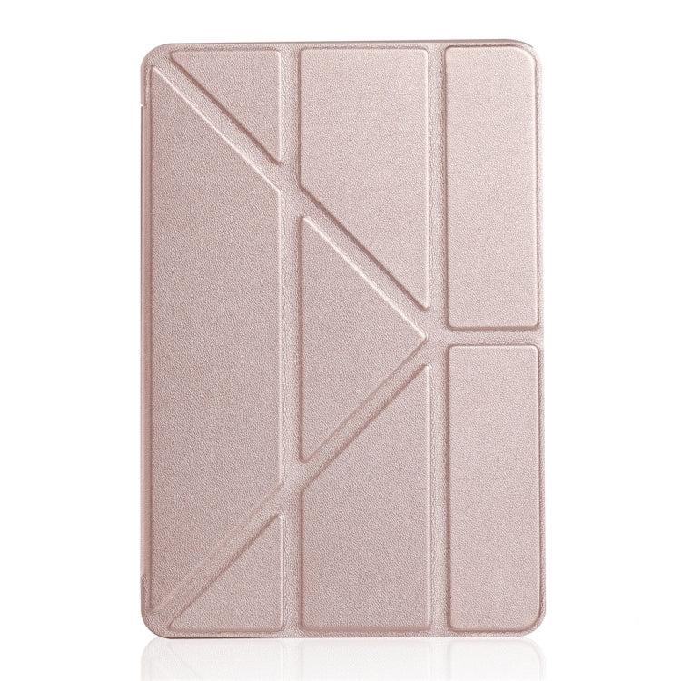 Millet Texture PU+ Silica Gel Full Coverage Leather Case for iPad Mini 2019, with Multi-folding Holder