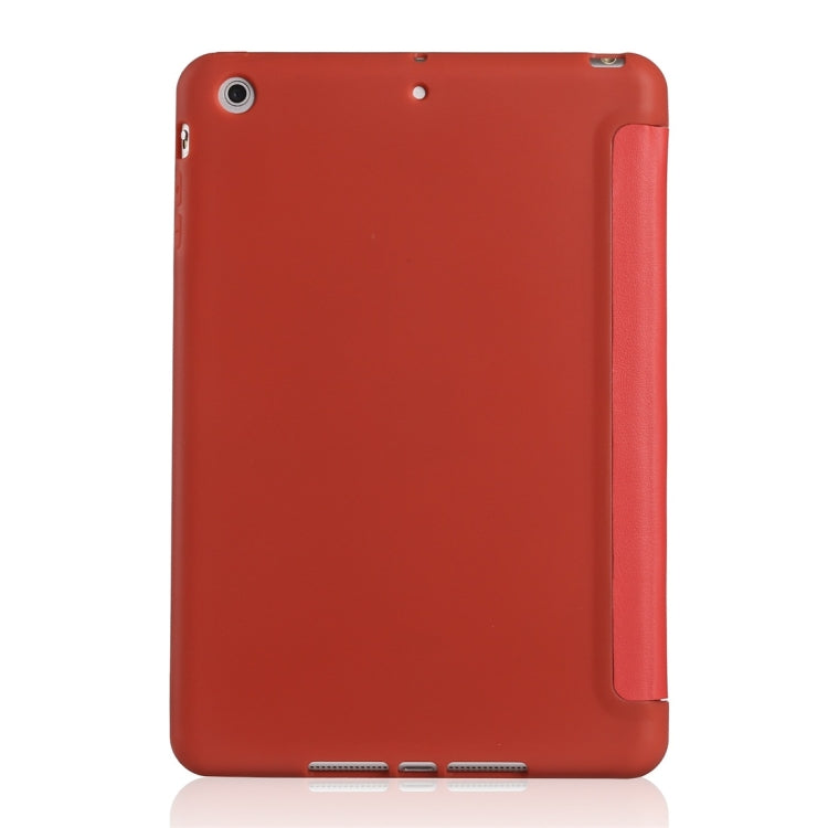 Millet Texture PU+ Silica Gel Full Coverage Leather Case for iPad Mini 2019, with Multi-folding Holder