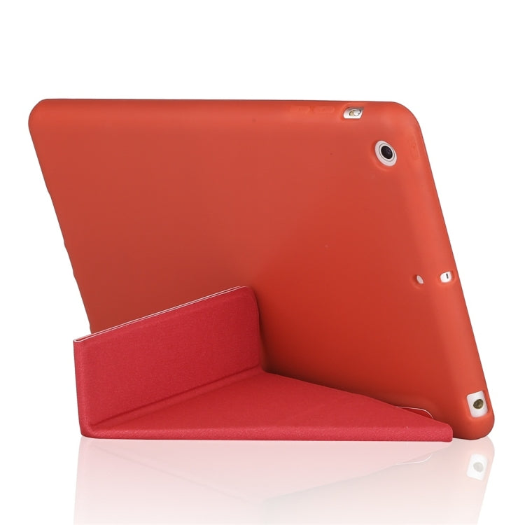 Millet Texture PU+ Silica Gel Full Coverage Leather Case for iPad Mini 2019, with Multi-folding Holder