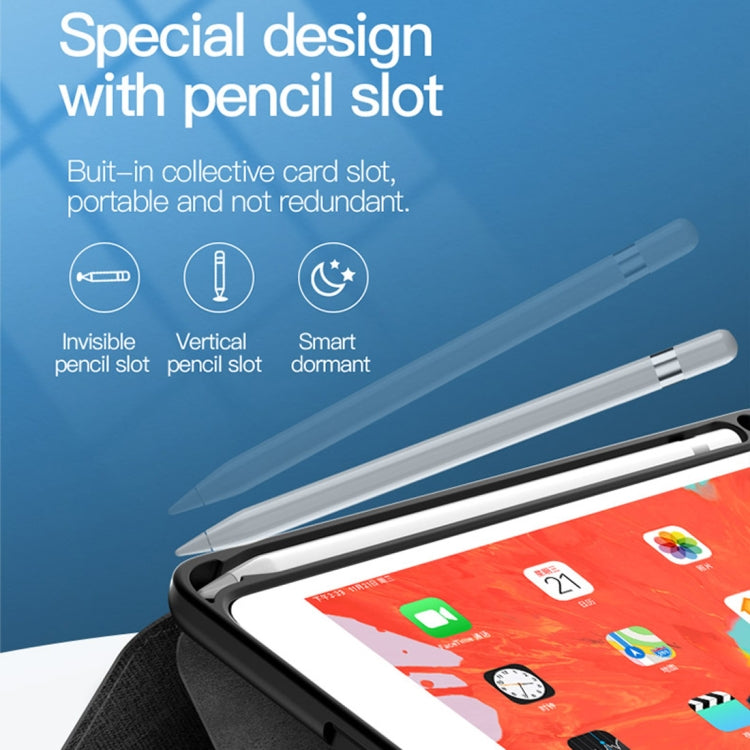TOTUDESIGN Horizontal Flip Leather Case for iPad Mini (2019), with Holder & Sleep / Wake-up Function & Pen Slot