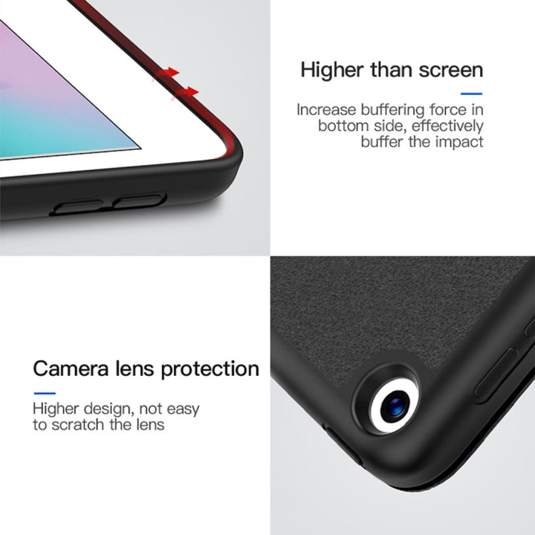 TOTUDESIGN Horizontal Flip Leather Case for iPad Mini (2019), with Holder & Sleep / Wake-up Function & Pen Slot