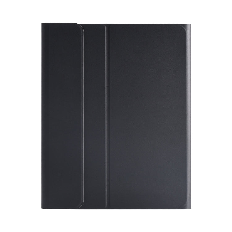 1298B For iPad Pro 12.9 inch ï¼ˆ2018ï¼‰ Lambskin Texture Detachable Plastic Bluetooth Keyboard Leather Tablet Case with Stand & Pen Slot Function(Black)